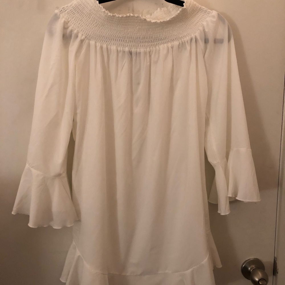 Off The Shoulder White Dress